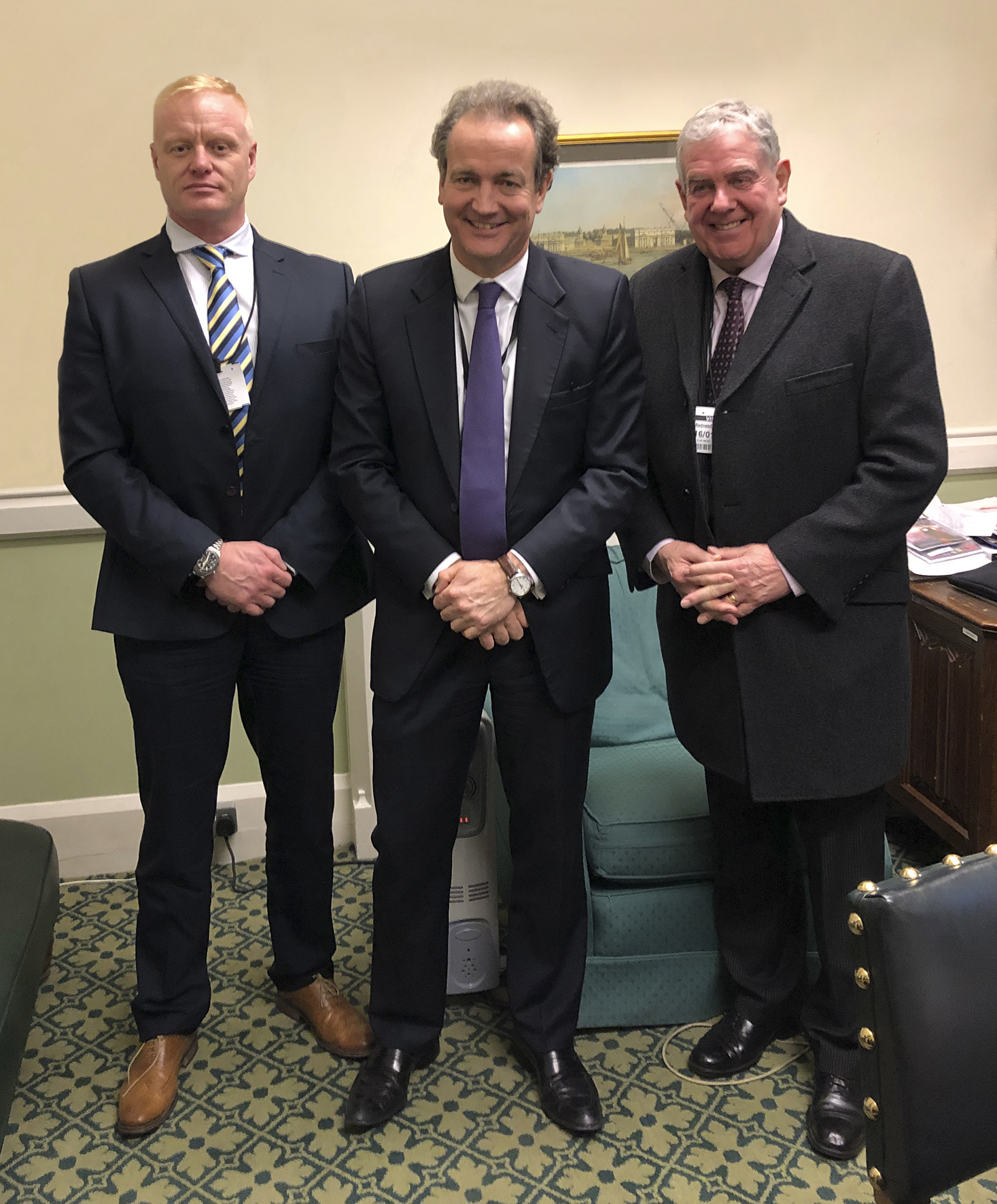 (TWFRA) Chair, Cllr. Barry Curran and Tyne and Wear Fire and Rescue Service (TWFRS) Chief Fire Officer, Chris Lowther met with Nick Hurd MP, Minister for Policing and the Fire Service at the Houses of Parliament.
