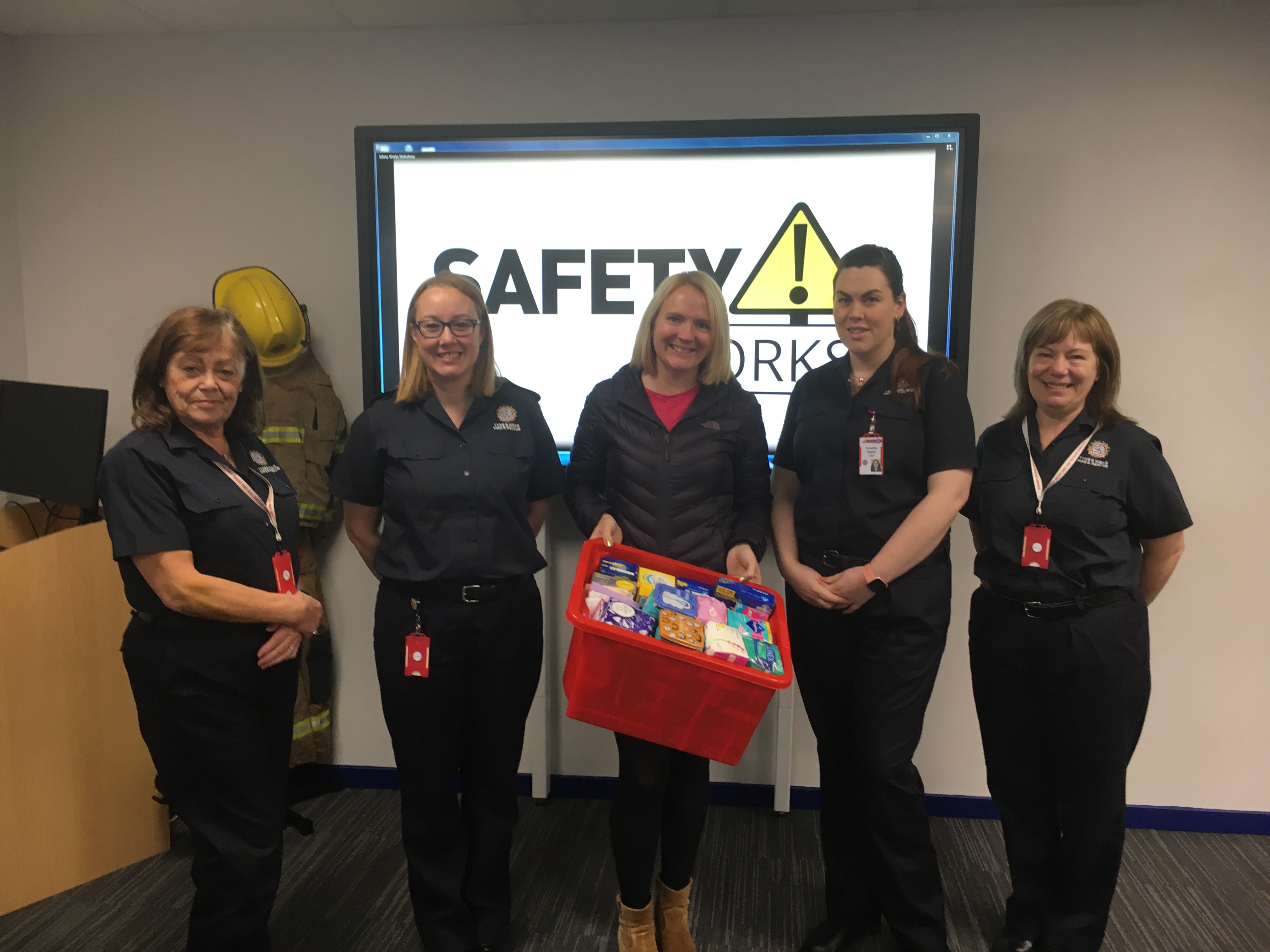 SafetyWorks staff with Cathryn Monteith and Jenny Hicken