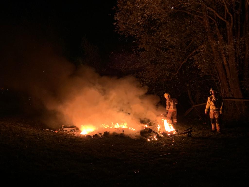 Another bonfire in Sunderland that was left to burn unattended