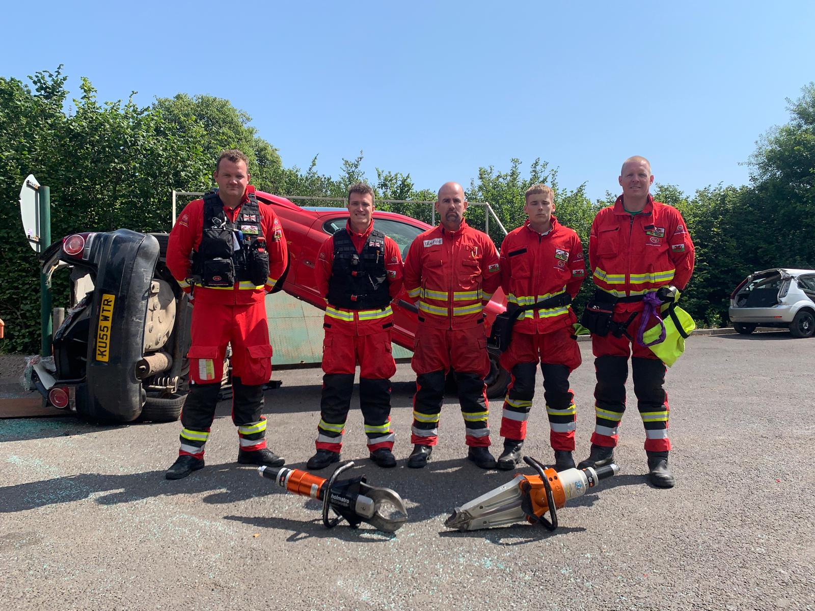 Members of the SWFRS Dragons Extrication team.